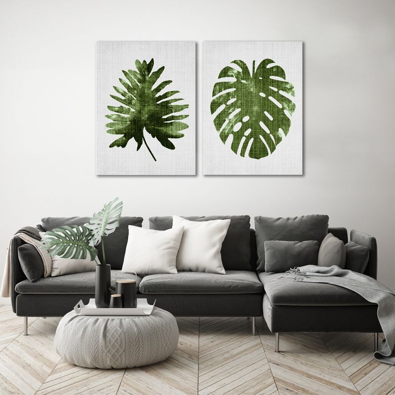 Americanflat Minimalist Botanical (Set Of 2) Tropical Leaf By Lila + Lola Wall Art Set, 5 of 8