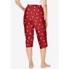 Dreams & Co. Plus Size Knit Sleep Capri - 3 of 4