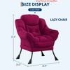 Office Large Comfy Lazy Chair for Living Room,Modern Leisure Armchair with Side Pocket,Accent Reading Sofa - 2 of 4