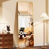 Full-Length Floor Mirror with Aluminum Alloy Frame - Freestanding & Wall-Mounted Design for Bedroom/Living Room-LIKEPAY - 3 of 3