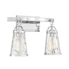 Savoy House Albany 2 - Light Vanity in  Polished Chrome - 3 of 4
