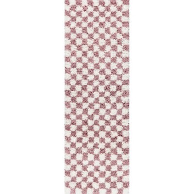 Nuloom Adelaide Mid-Century Checkered Shag Indoor Area Rug
