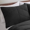 Stylish Solid Puffy Comforter Set, Cozy All Season Home Textile fits Modern Bedroom Decor - 4 of 4