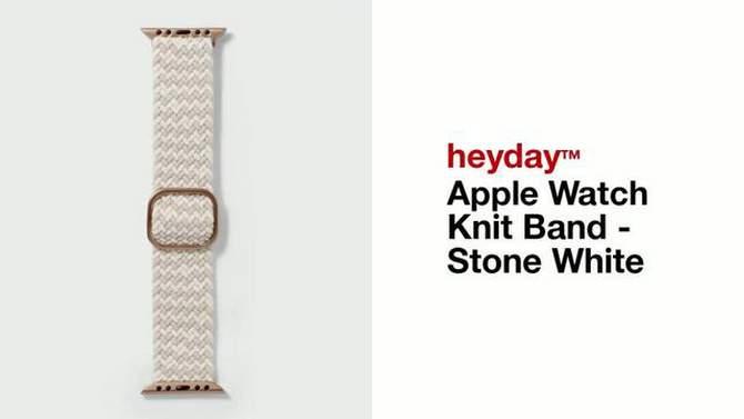 Apple Watch Knit Band - heyday™ Stone White, 2 of 8, play video