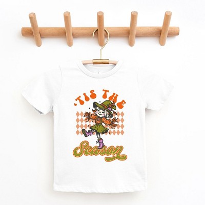 The Juniper Shop Tis The Season Scarecrow Toddler Short Sleeve Tee