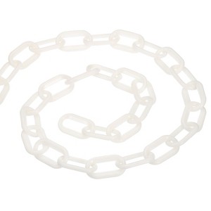 Unique Bargains Adjustable Crowd Control at Driveway Plastic Chain Barrier with Snap Hook - 1 of 4