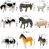 TEMI 24-Piece Mini Farm Animal Figurines Set, Realistic Educational Toys and Cake Decorations - 2 of 4