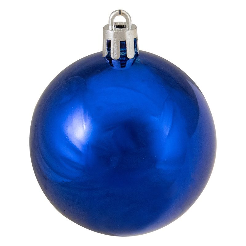 Northlight 60ct Sapphire Blue Shatterproof 2-Finish Christmas Ball Ornaments 2.5" (63mm), 4 of 5