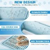 LunaLulinlk blue Upgraded oversized cat litter box with scoop, upgraded adjustable door cat litter box with enlarged drawer - 2 of 4