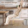 Dining Chairs Set of 4, Minimalist Modern Upholstered Chair with Metal Legs, Ideal for Home, Office, Kitchen, or Dining Room - 4 of 4
