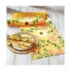 tagltd Bee Floral Napkin Set Of 4 Yellow Cotton 20" X 20" Machine Washable Dinner Cloth Napkin - 3 of 3