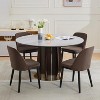 Coucheta 2-Pack Upholstered Dining Chairs - Modern with Thick Cushions & Wood Legs for Kitchen/Dining Room - 4 of 4