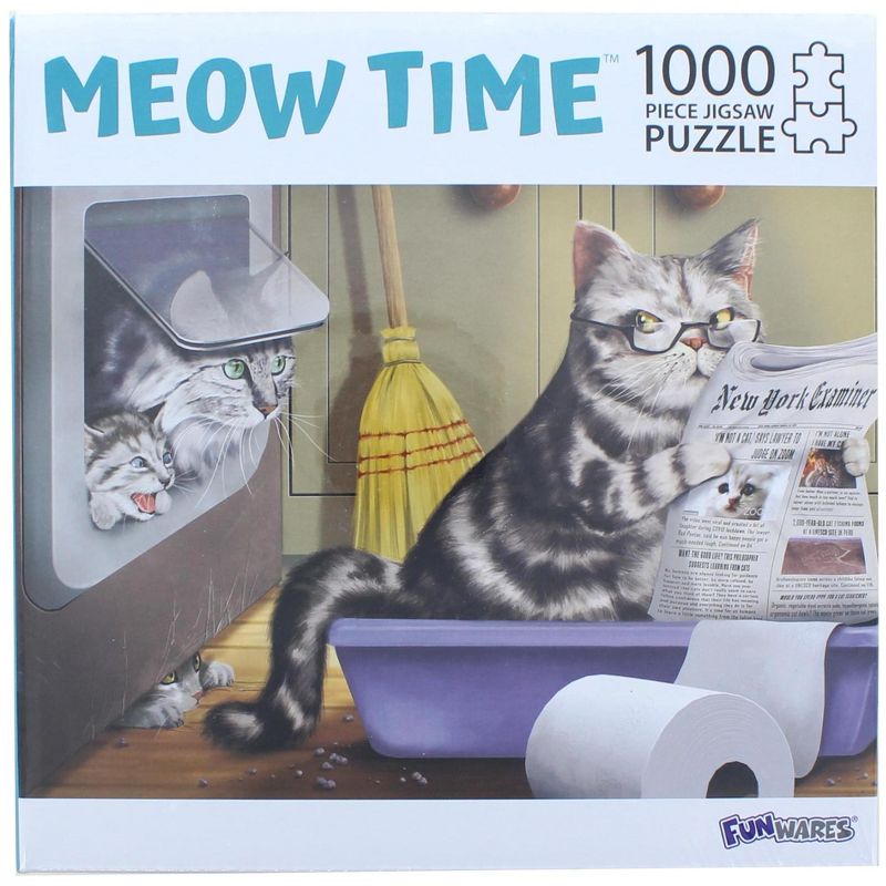 UT Brands Meow Time 1000 Piece Jigsaw Puzzle, 1 of 3