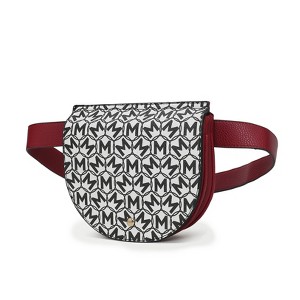 MKF Collection Daksha Fanny Pack Half Moon Handbag Monogram Stylish Vegan Leather by Mia K - 1 of 4