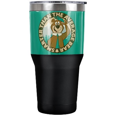 Yogi Bear Smarter Than Average Steel Tumbler 30oz Coffee Travel Mug