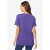 Woman Within Plus Size Perfect Short-Sleeve V-Neck Tee - 3 of 4