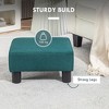 Vynxaria Linen Fabric Cube Ottoman Foot Rest ¨C Stylish & Versatile for Any Room - 3 of 4