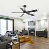 Airsurfer 52" Ceiling Fan with 3 Colors LED Light,Black Ceiling Fan with 5 Plywood Blades,6 Speeds Motor & Memory Function,Remote Control Included - 2 of 4