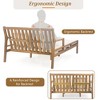 YOOCOZZ Patio Wooden Daybed with Curved Armrests and Four Pillows - 4 of 4