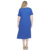 White Mark Plus Size Short Sleeve Midi Dress - 3 of 4