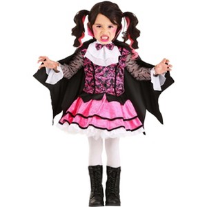 HalloweenCostumes.com Pink Vampire Toddler Costume - 1 of 3