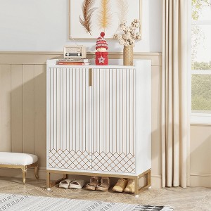 MAYEERTY Modern Shoe Cabinet with Doors 5-Tier Modern Shoe Rack Organizer - 1 of 4