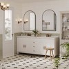 Arched Wall Mirror - Metal Frame Vanity Mirror for Bathroom, Bedroom or Living Room - 2 of 4
