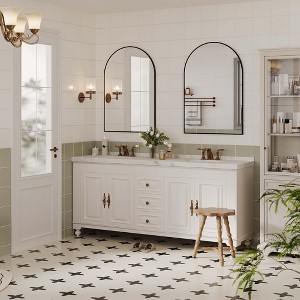 Arch Bathroom Mirror,  Wall Mounted Vanity Mirror - 1 of 4