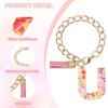 Unique Bargains Epoxy Resin Colorful Glittery Tassel Sports Water Bottle Accessories Letter Charm 1 Pc - 3 of 4