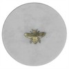 HomeRoots 6" White And Gold Bumble Bee Inlaid Marble Serving Tray - 4 of 4