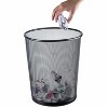 YBM Home 4.75 Gallon Steel Mesh Round Open Top Waste Basket Trash Can, Pack of 10 - 4 of 4