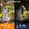 GIGALUMI 9.6“ Solar Mother and Child Elephants Statue Light, Outdoor Garden Decor with Warm Lights for Backyard, Patio - 3 of 4