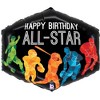LoonBalloon  30 Inch All-Star Sports Birthday Balloon with 4 latex balloons - Festive & Fun - 2 of 3