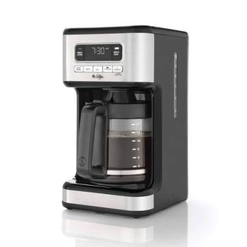 Mr. Coffee 14 Cup Programmable Coffeemaker with Reusable Nylon Filter and Advanced Water Filtration