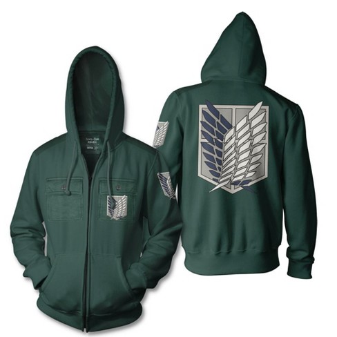 Ripple Junction X Attack On Titan Men s Zip Hoodie Survey Corps Xs Target