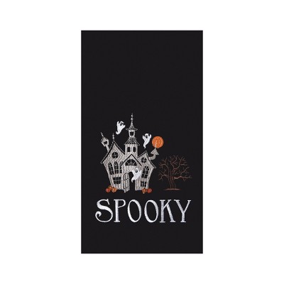 C&F Home Spooky Mansion Woven Kitchen Towel