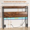 Aheaplus Storage Headboard, Head Board with Charge Station and LED Light - 2 of 4