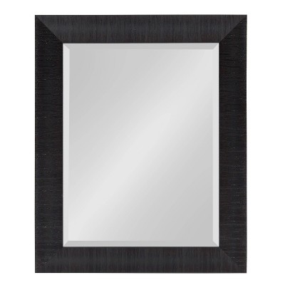 23.7" x 29.7" Reyna Rectangle Wall Mirror Black - Kate & Laurel All Things Decor