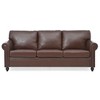 GDFStudio Amelie 83.86'' Mid-Century Modern 3-Seater Faux Leather Upholstered Sofa - 4 of 4