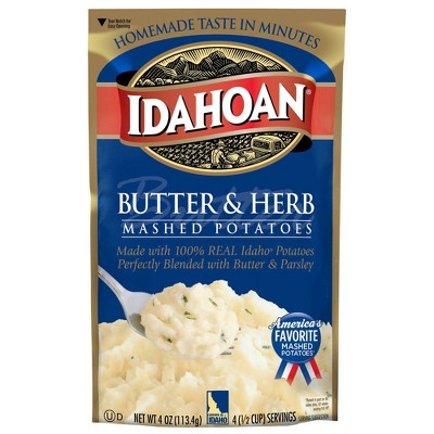 Idahoan Gluten Free Butter & Herb Mashed Potatoes - 4oz