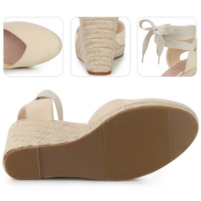 Perphy Women's Platform Lace Up Wedge Sandals - image 3