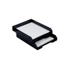 JAM PAPER Stackable Paper Trays Black Desktop Document Letter & File Organizer Tray 2/Pack (344blas) - 3 of 3