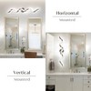 LLHZSY Modern Spiral Design LED Bathroom Vanity Light Dimmable Wall Light - 31 1/2 Inch - Nickel - 3 of 4