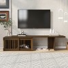 Modern TV Stand And Cat House,Pet Friendly Furniture With Extendable Table,Sliding Shutter Door And Flip-Down Storage–LAOTIES - 2 of 4