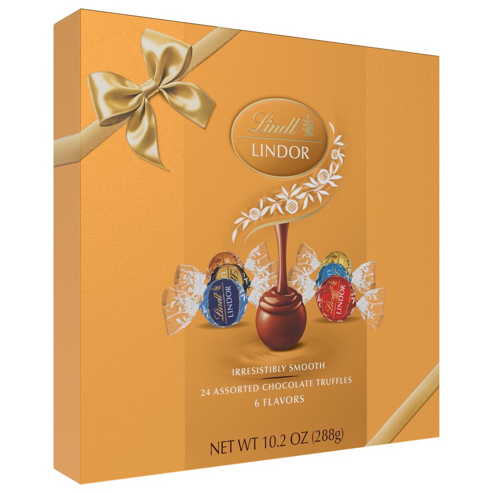 LINDOR, Lindt Rainbow Valentine's Chocolate Box Candy - 10.2oz