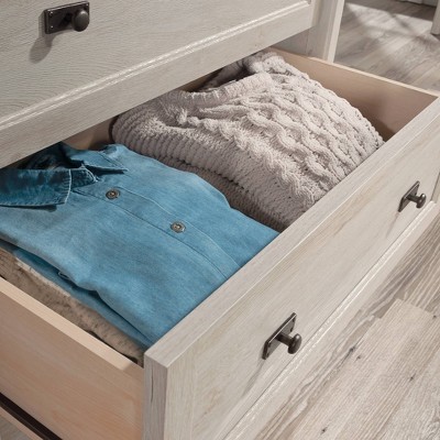 Chalked Chestnut 4-Drawer Spacious Dresser with Slat-Front Detail