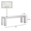 Modern Outdoor Solid Wood Bench, 60" - 4 of 4