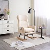 GlasFlength Accent Chairs Modern Lounge Chair with Streamlined Comfort for Living Room or Reading Nook, Beige,29.5”*26.7”*40.1" - 3 of 4