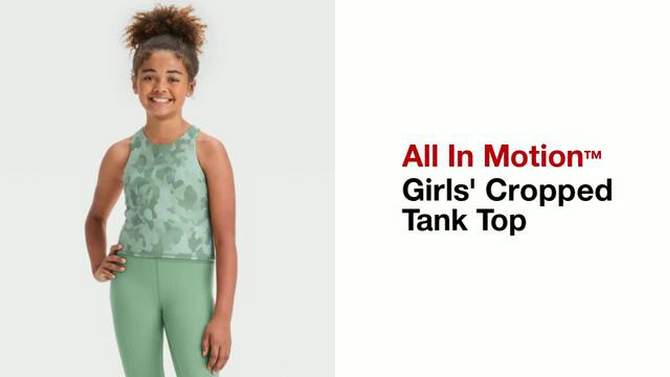 Girls&#39; Cropped Tank Top - All In Motion™, 2 of 5, play video