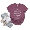 Simply Sage Market Women's Sorrows Sorrows Prayers Short Sleeve Graphic Tee - 2 of 2